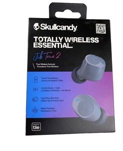 Skullcandy Jib True 2 Wireless Earbuds/ Charging Case/ Gray | 33hr Battery/ NEW! - Picture 1 of 6