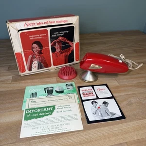 VTG Oster Infrared Heat Massager Hand Held 218-01 TESTED with Box & Manual 1960 - Picture 1 of 22