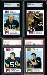 Set complet football Topps 1973 (528) SGC 7 Bradshaw Harris PSA 7 Ham Staubach - Photo 1/7