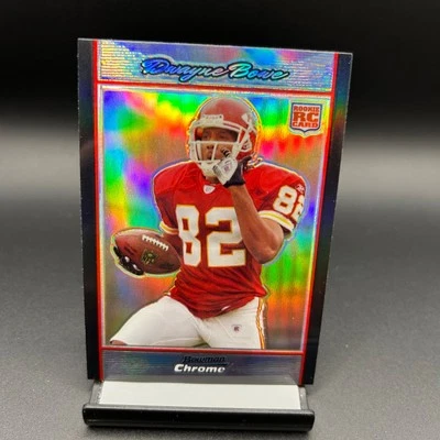 2007 Bowman Chrome Refractor RC #BC78 Dwayne Bowe Kansas City Chiefs - Image 1 of 2