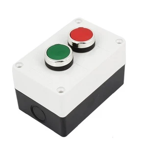 SPDT Momentary Red Green Push Button Station Switch Control Box AC660V 10A - Picture 1 of 3