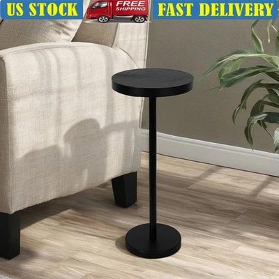 Small Pedestal Side Table Multifunctional Drink Table Living Room Office Bedroom - Image 1 of 4
