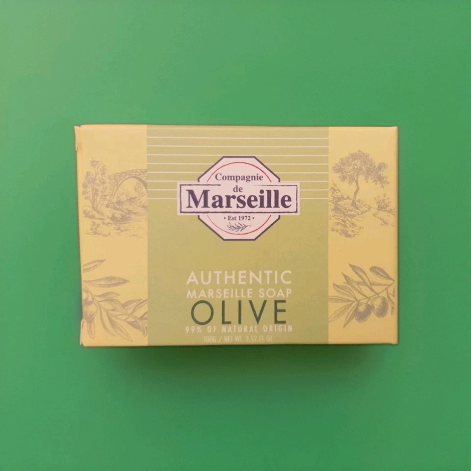 NEW Compagnie de Provence Authentic Marseille Natural Soap 100g Olive Scent 🫒🧼 - Image 1 of 1