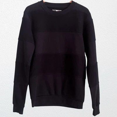 MM6 Maison Martin Margiela Paris Fleece Pullover SZ S Black - Image 1 of 4