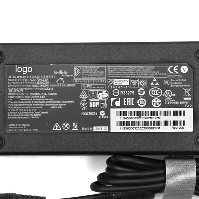 1PC For   20V 8.5A 170W ADL170NLC3A  ThinkPad W520 W530 W700 Adapter Charger - Image 1 of 4
