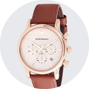 Emporio Armani Luigi Herrenuhr Chronograph Gold Braun UVP 289,00 - Bild 1 von 6