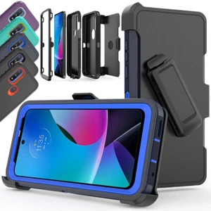 For Motorola Moto G Play 2023 Case Shockproof Cover + Belt Clip Fits Otterbox - Picture 1 of 22