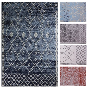 Trellis Bohemian Runner - 2'x8' Moroccan Faded Transitional Area Rug - 511 - Picture 1 of 52
