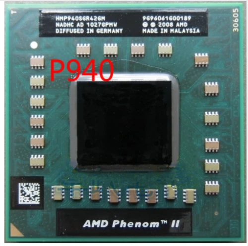 AMD Phenom II Quad-Core P920 P940 P960  Socket S1 Laptop CPU - Image 1 of 4