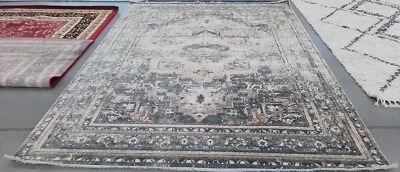 Пятнистый ковер сзади цвета слоновой кости/зеленый 9 футов 0 дюймов x 11 футов 7 дюймов сниженная цена 1172771220 VTP438Y-9 - Изображение 1 из 4