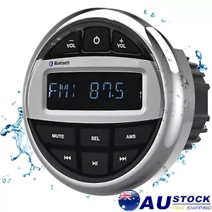 Waterproof Marine Stereo Bluetooth Radio Audio Boat MP3 Player FM AM Receiver - Picture 1 of 10