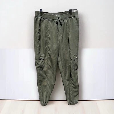 🌻Pantalones de chándal utilitarios informales verdes Andrea Jovine talla grande Foto 1 de 4