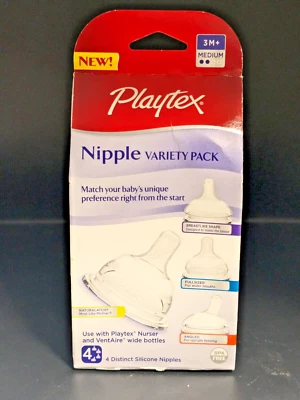 Playtex Nipple Variety Kit Medium Flow 4-Count/PK - Image 1 of 2