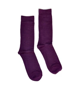 Mens Colorful Dress Crew Socks Solid Color Wedding Party Costume Prom Groomsmen - Picture 1 of 26