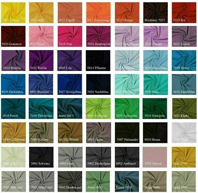 Jersey Uni 220g/m² halbe Breite ,0,5 m, Stoffe Meterware, Öko-Tex Baumwolljersey - Bild 1 von 4