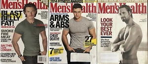 Men's Health Magazine Bundle - LUKE EVANS, AARON TAYLOR JOHNSON, JOSH HOLLOWAY - Foto 1 di 3