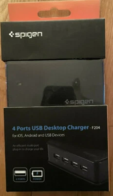 Cargador de pared Spigen F204 SGP11764 4 puertos USB NUEVO Foto 1 de 3