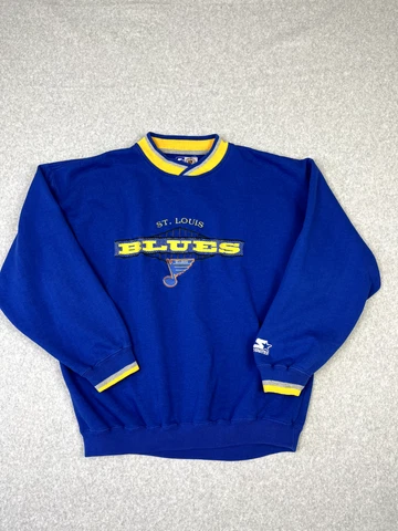 Vintage Starter St.Louis Blues Sweatshirt Men's XLarge Blue NHL Cover