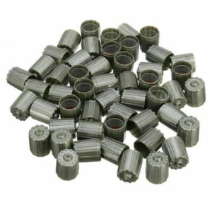 50PCS Plastic Gray TPMS Tire Tyre Valve Stem Caps Cover Kit Car Truck Motorcycle - Picture 1 of 6