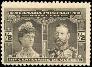 Canada Mint NH F+ 1/2c Scott #96 1908 Quebec Tercentenary Issue Stamp  - Bild 1 von 2