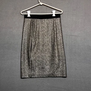 NY Collection Skirt Womens Small Black and Gold Pencil Pull On Stretch Holiday - Picture 1 of 7