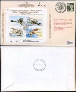 JSF2b 75th Ann of the Formation of the RFC Naval Wing Pilot Signed - Picture 1 of 1