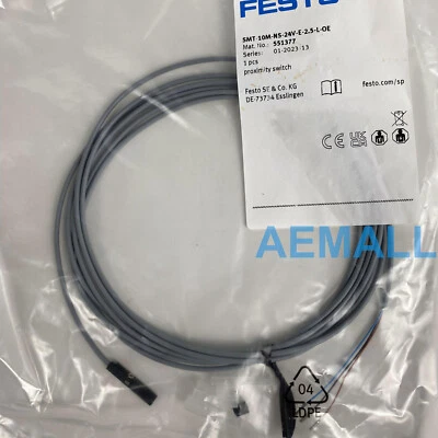 1pcs New Festo 551377 Proximity Sensor Switch SMT-10M-NS-24V-E-2,5-L-OE 551377 - Image 1 of 2