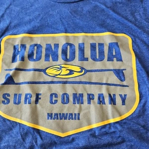 Honolua Surfing Company Men's Sz L Blue T Shirt Aloha Vibes Longboard - Bild 1 von 7
