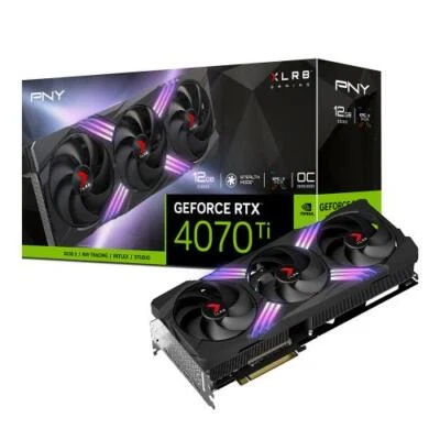 PNY GeForce RTX 4070 Ti 12GB XLR8 Gaming VERTO EPIC-X Triple Fan Graphics Card - Image 1 of 4