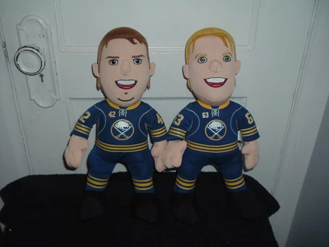 2 BLEACHER CREATURES NHL Buffalo Sabres 15'' Plush Tyler ENNIS & Nathan GERBE Cover