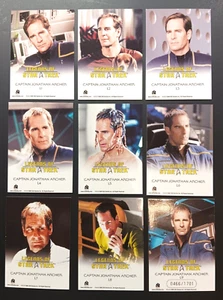 STAR TREK: "LEGENDS OF" Captain Jonathan Archer #466/1701, #L1-L9 ( 9 cards) - Picture 1 of 11