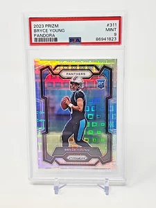 2023 Panini Prizm Bryce Young PANDORA #'d /400 ROOKIE RC PSA 9 #311 Panthers - Picture 1 of 2