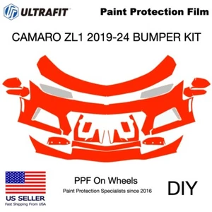 CAMARO ZL1, 2019-24, Pre-Cut Kit DIY, BUMPER+HL+MIRRORS, PPF Gloss - Picture 1 of 11