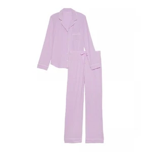 Victoria's Secret Modal Long Pajama Set Violet Sugar Size Large-Regular New - Picture 1 of 1
