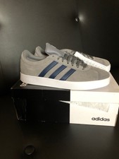 adidas vl court suede junior trainers