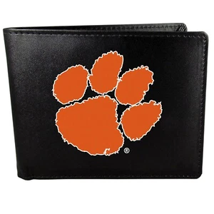 Clemson Tigers Bi-Fold Wallet - Large Logo w/ Gift Box - Picture 1 of 2