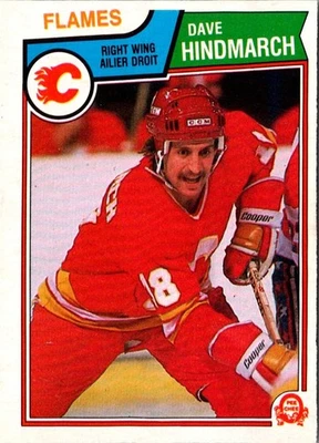 1983 O-Pee-Chee Dave Hindmarch #82 Calgary Flames Hockey Card - Image 1 of 2