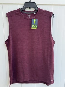 DSG Men's Medium Movement Muscle Tank Burgundy Heather Sleeveless New With Tags - Picture 1 of 4