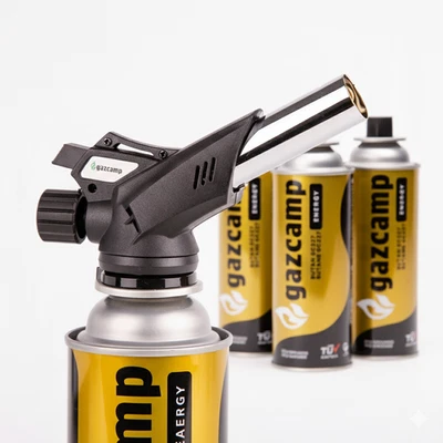 Gazcamp Lötbrenner 220 RS mit Piezo-Zündung inkl. Kartuschen-Set Auswahl - Bild 1 von 4