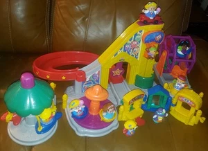 Fisher Price Little People Vergnügungspark Karneval Fahrten Figs & mehr 2003 GETESTET - Bild 1 von 9