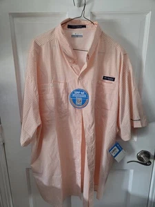 Columbia PFG Super Tamiami Mens Size XXL UPF 40 Short Sleeve Shirt - Picture 1 of 5