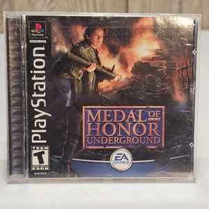 Medal Of Honor Underground (PlayStation 1 PS1) Black Label CIB COMPLETO E TESTATO - Foto 1 di 4