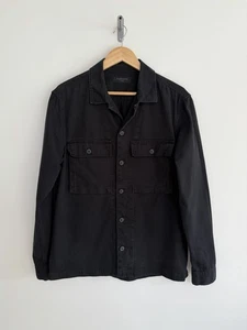 Allsaints "Recon" Used Look Overshirt Shacket Hemdjacke Schwarz Large - Bild 1 von 14