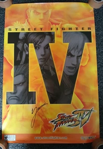 STREET FIGHTER IV ARCADE POSTER PROMO CAPCOM - Picture 1 of 1