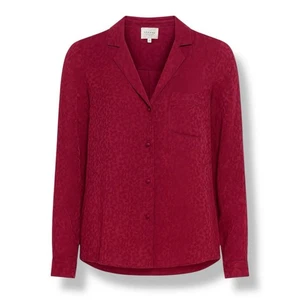 Camisa Sezane Florence 100 % seda para mujer púrpura talla 40 - Imagen 1 de 13