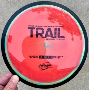Axiom MVP Neutron Trail Watermelon Transitional Color Conrad Line RARE Disc Golf - Picture 1 of 19
