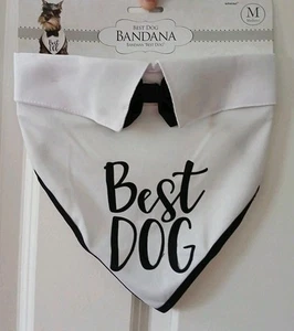 Best Dog Bandana Bow Tie Collar Wedding Costume Outfit Pet Medium NWT - Picture 1 of 2