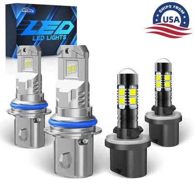 For Ford E-350 Econoline 1994-2000 2007 LED Headlight Kit Hi-Lo Beam&Fog Light - Image 1 of 4