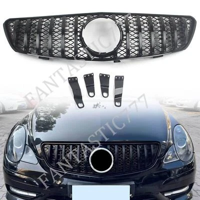 Parrilla delantera GT para Mercedes Benz Clase R W251 R350L 2006-09 negra Foto 1 de 4