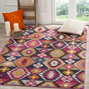 Safavieh Classic Texture Multi Vintage Area Rug MNC218F - Picture 1 of 10